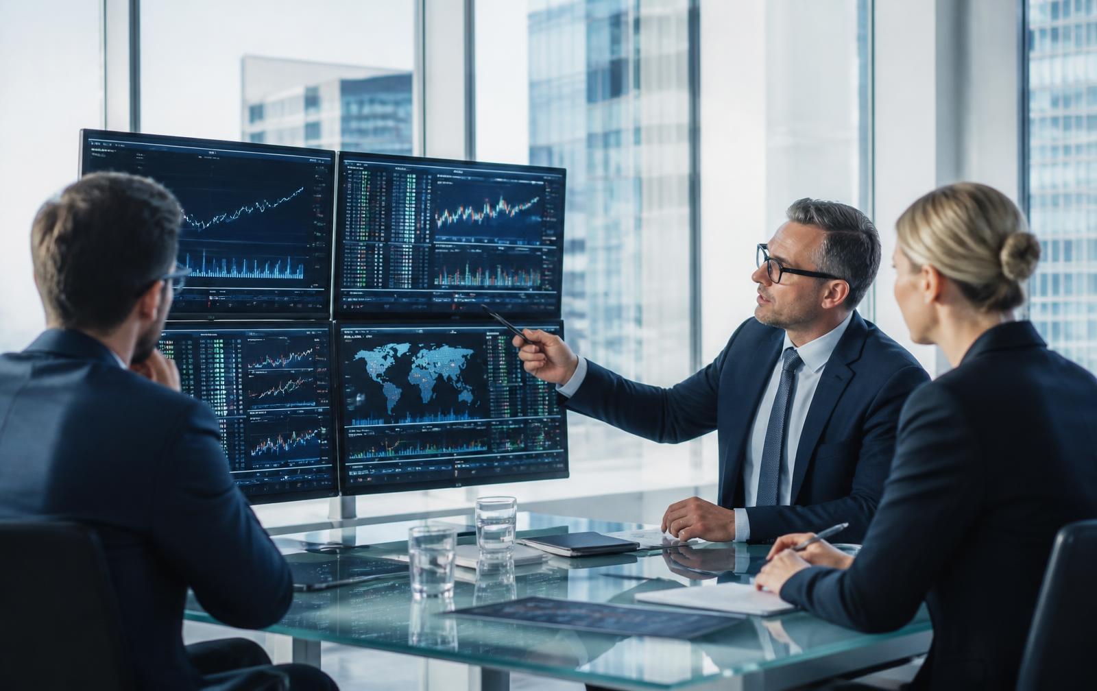 Financial advisor wealth management screens