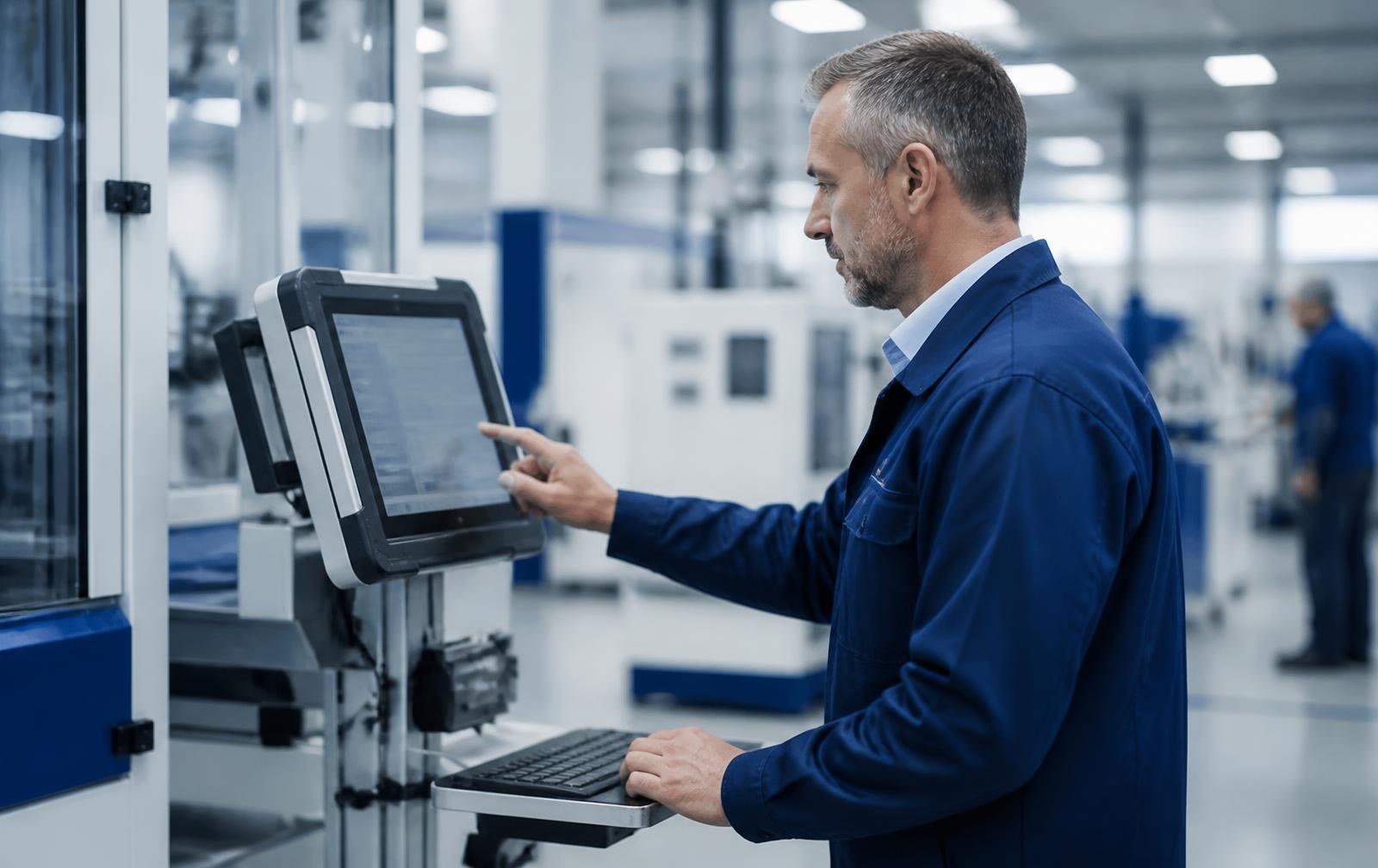 Manufacturing shop floor automated machinery